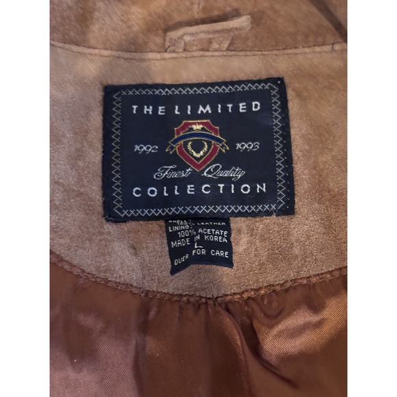 The Limited Collection Leather Jacket Womens L Brown Western Blazer Whipstitch - Picture 8 of 15